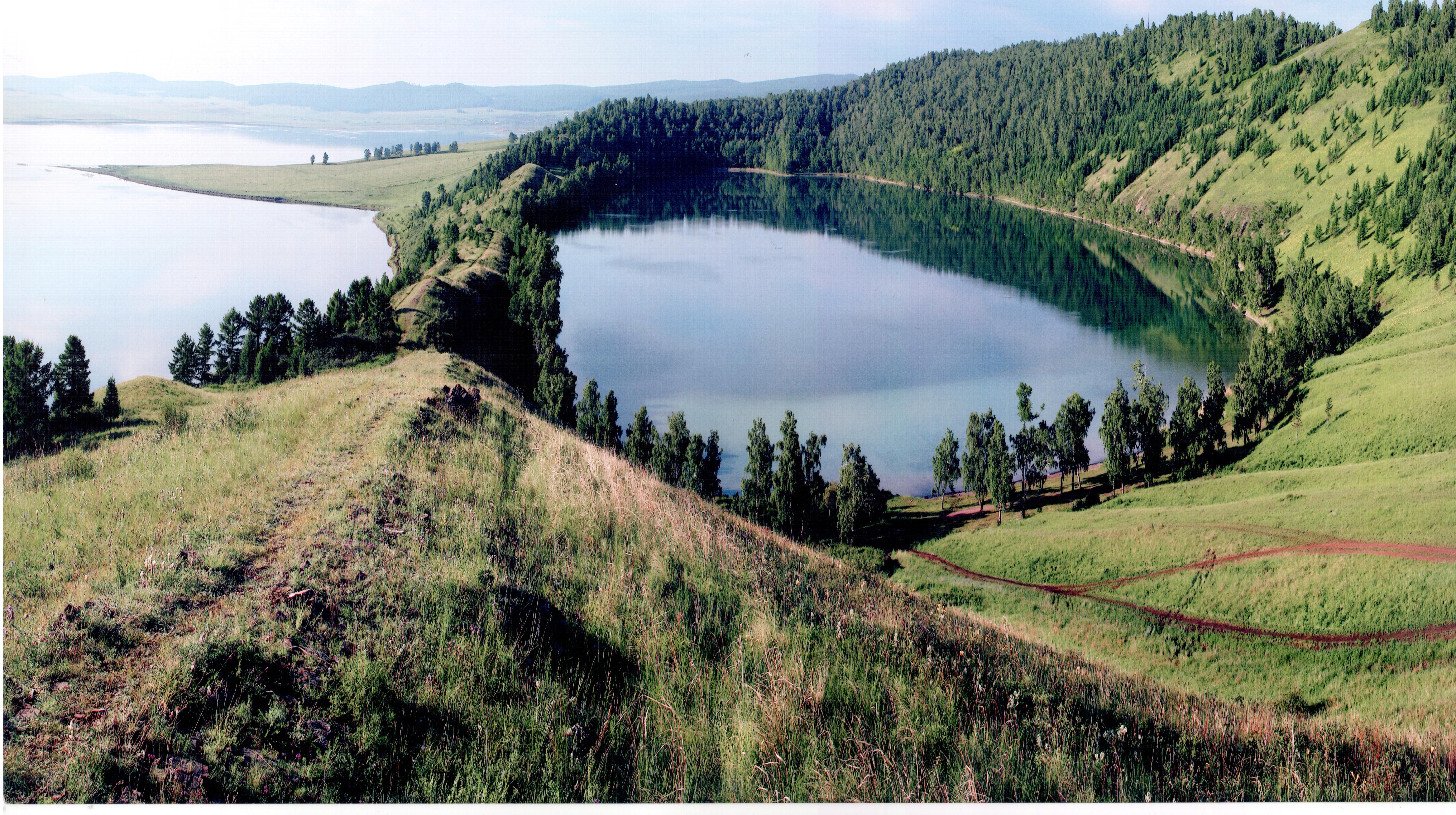 Озеро круглое Красноярский край Шарыповский