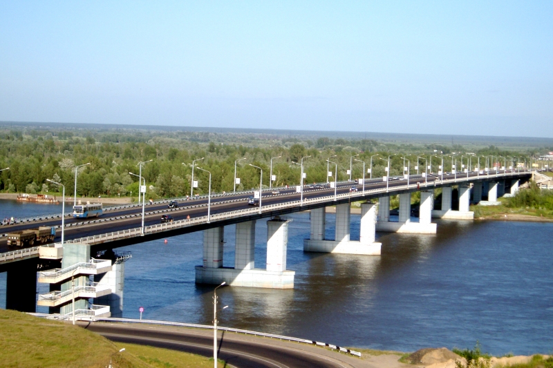 Мост через обь в барнауле