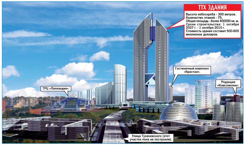 Небоскреб в новосибирске проект