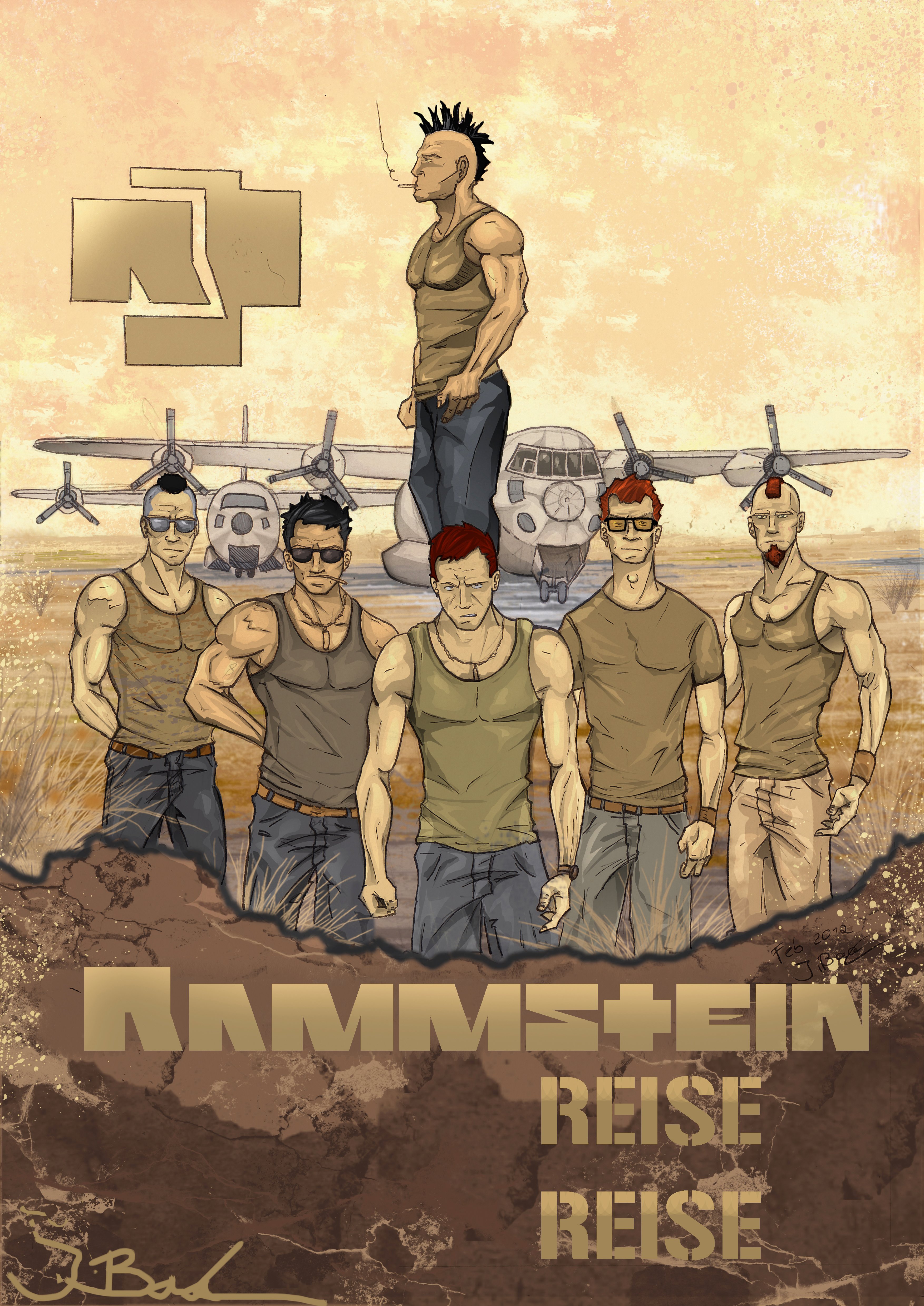 Rammstein Тилль плакат
