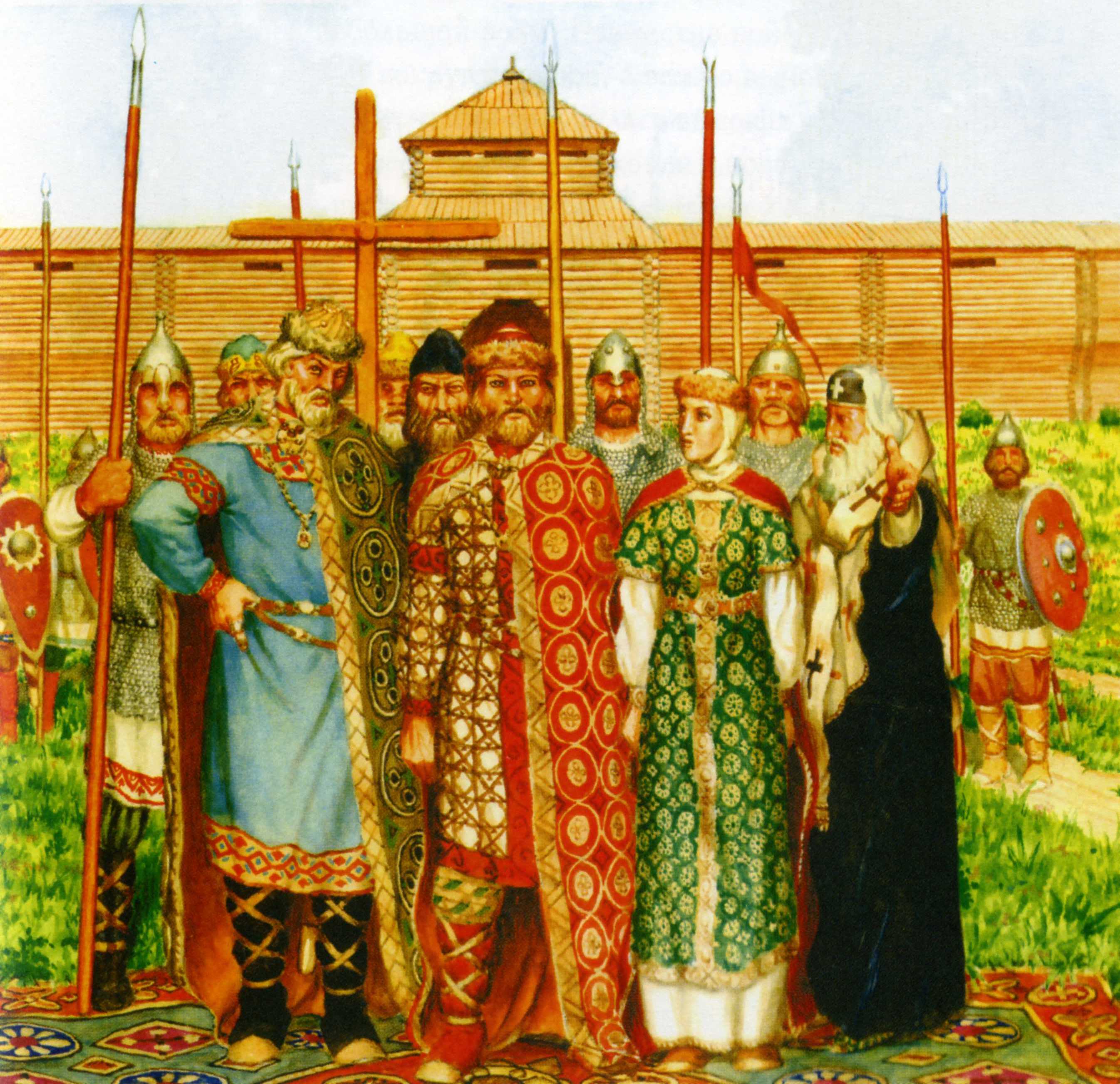 Князь и княгиня в древней Руси